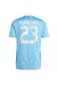 Fotbalové Dres Belgie Arthur Vermeeren #23 Venkovní Oblečení ME 2024 Krátký Rukáv